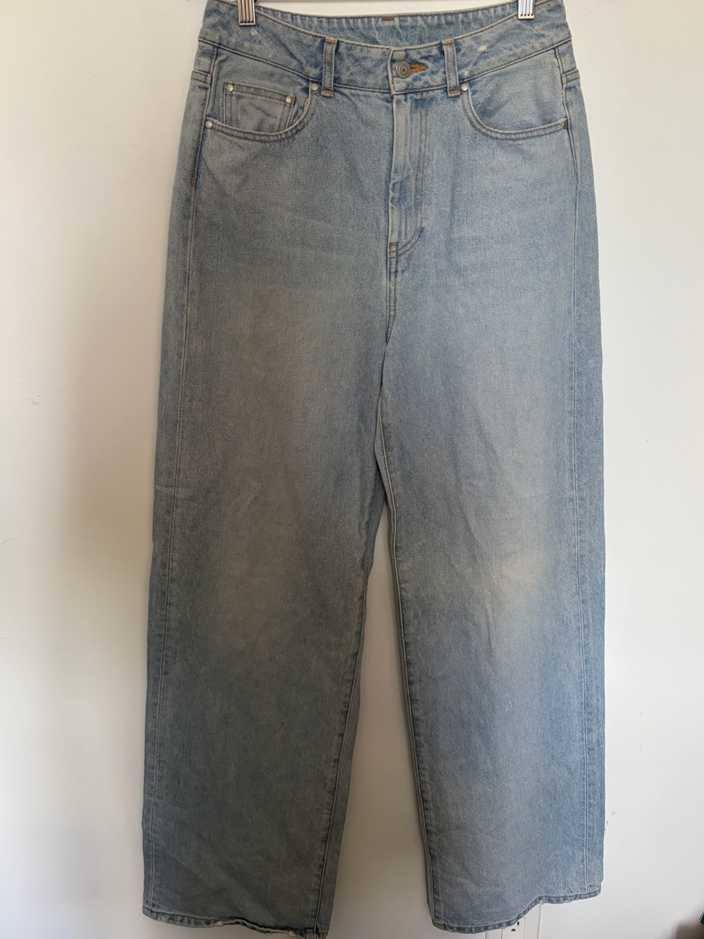 John Elliott Made in Japan Wide Leg Light Wash Jeans - Size 29